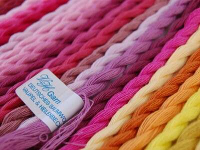 10100 Мулине V&H, Vaupel, Германия (3982, azurblau, лазурный)