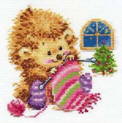 0-120 Набор для вышивания АЛИСА А кому вяжу - не скажу! 13х13 см