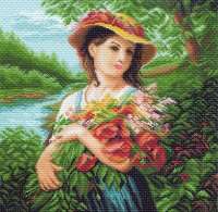 0974 Рисунок на канве МАТРЕНИН ПОСАД Шикарный букет 41х41 см 0974 Рисунок на канве МАТРЕНИН ПОСАД Шикарный букет 41х41 см