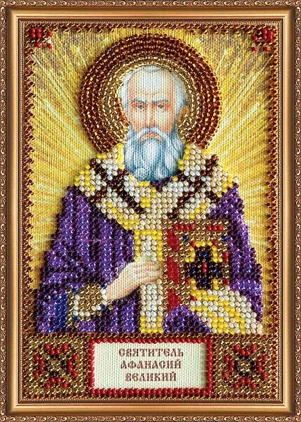 AAM-121 Набор для вышивания бисером АБРИС АРТ Св.Афанасий 10х15 см AAM-121 Набор для вышивания бисером АБРИС АРТ Св.Афанасий 10х15 см