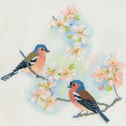 BB02 Набор для вышивания "Chaffinches & Blossoms"