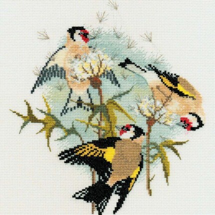 BB04 Набор для вышивания "Goldfinches & Thistles"