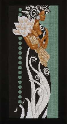 PN-0008187 Набор для вышивания "African Lady with Flowers"