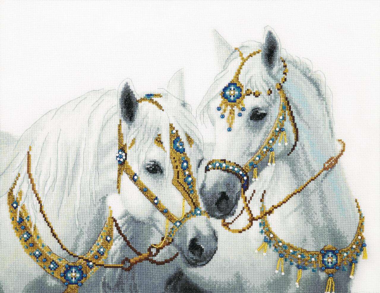 Набор для вышивания Crystal Art Свадебные лошади 39х30 см. Постоянная ссылк...