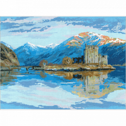0006 Набор для вышивания мулине НИТЕКС Старый замок 56х43 см