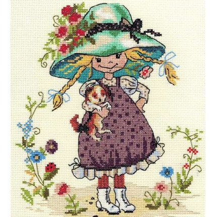 0156 Набор для вышивания мулине НИТЕКС Карина 24х20 см