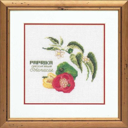 3041 Набор для вышивания "Перчики", канва лён 36 ct