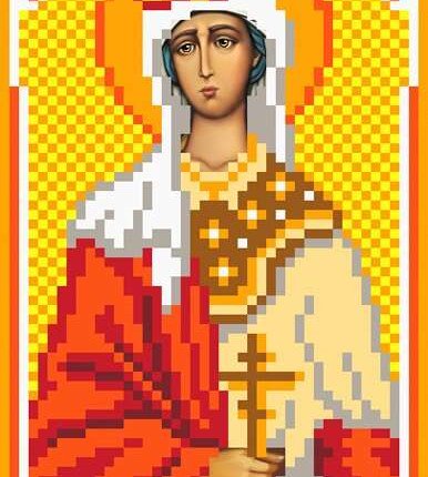 3052 Рисунок на шелке МАТРЕНИН ПОСАД 22х25 - Валерия