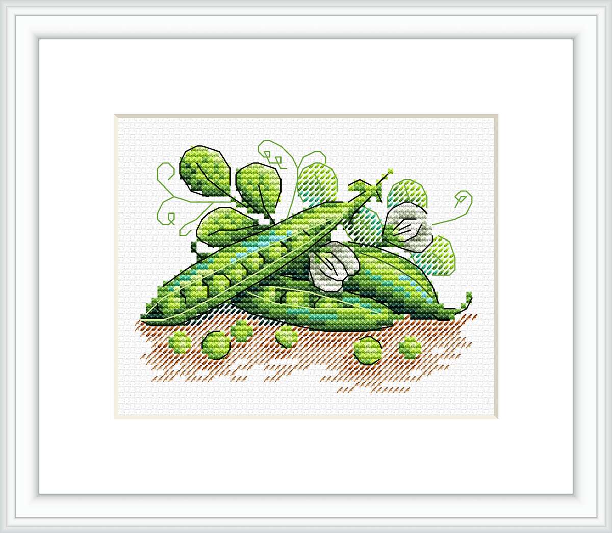 М-517 Набор для вышивания ЖАР-ПТИЦА Зеленый горошек 9х11 см М-517 Набор для вышивания ЖАР-ПТИЦА Зеленый горошек 9х11 см