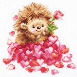 0-211 Набор для вышивания АЛИСА Любимка 14х14 см