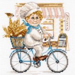 6-10 Набор для вышивания АЛИСА Пекарь 16х17 см