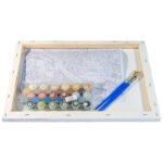 165-AS Картины по номерам Белоснежка Римский леопард 30х40 см