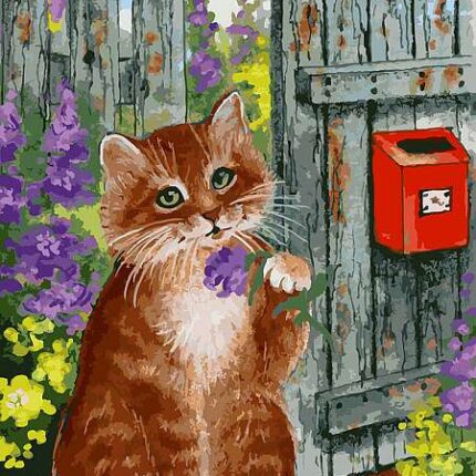 785-AS Картины по номерам Белоснежка Ожидание письма 30х40 см