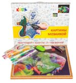 Алмазная вышивка Собака-индеец LGP003 40х50 тм Цветной