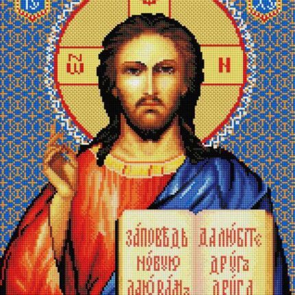 Набор Белоснежка для изготовления картин со стразами на подрамнике арт.074-ST-S Господь Вседержитель 40х50см
