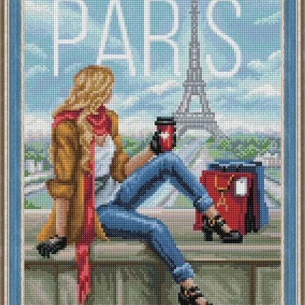 Набор для изготовления картин "АЛМАЗНАЯ ЖИВОПИСЬ" арт.1575 "Утро в Париже" 30х40 см