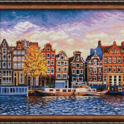 Набор для изготовления картин "АЛМАЗНАЯ ЖИВОПИСЬ" арт.1832 «Амстердам» 50х40 см