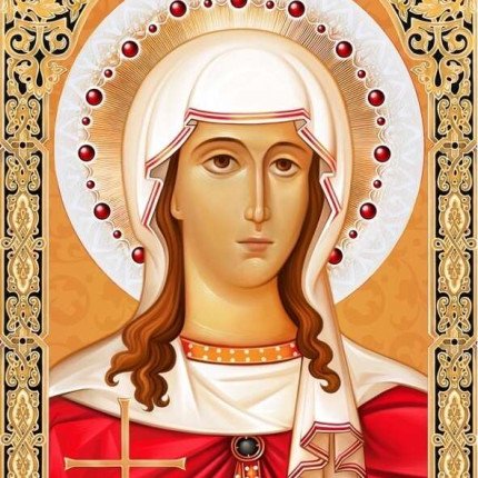 Набор для изготовления картин "АЛМАЗНАЯ ЖИВОПИСЬ" арт.1843 «Икона Святая Татьяна» 30х40 см