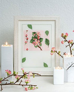 Набор для вышивания крестом Acufactum Ute Menze, Германия, "Цветущая яблоня" 28,5*19см, арт.2535